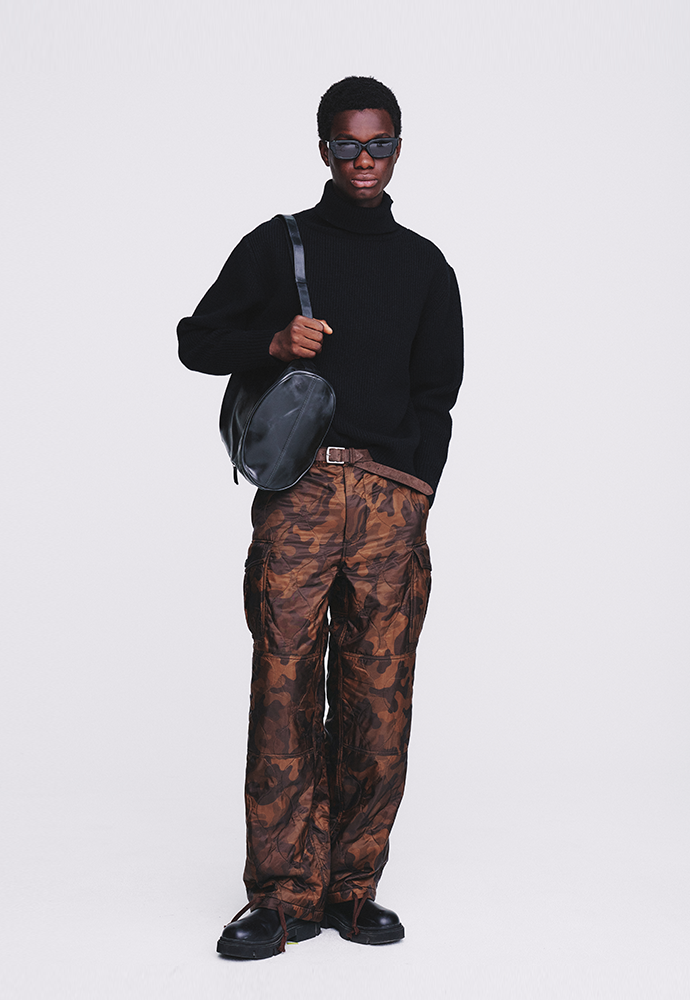 Tonywack - Utility Puffed Quilting Cargo Pants (Woodland Camo) product image 1 | TRAB K-Fashion Australia