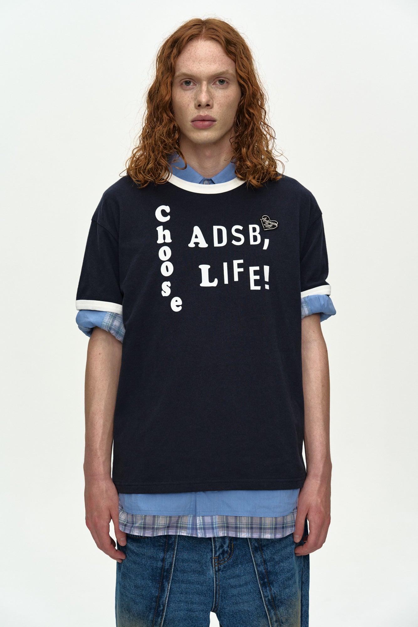 Andersson Bell - (essential) Adsb Flocking Ringer T-Shirt (Essential) product image 5 | TRAB K-Fashion Australia
