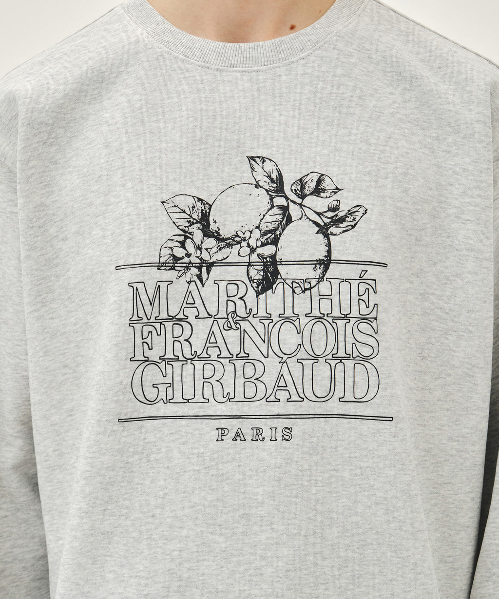 Marithe & Francois Girbaud - Lemon Classic Logo Sweatshirt (Light Heather Gray) product image 4 | TRAB K-Fashion Australia