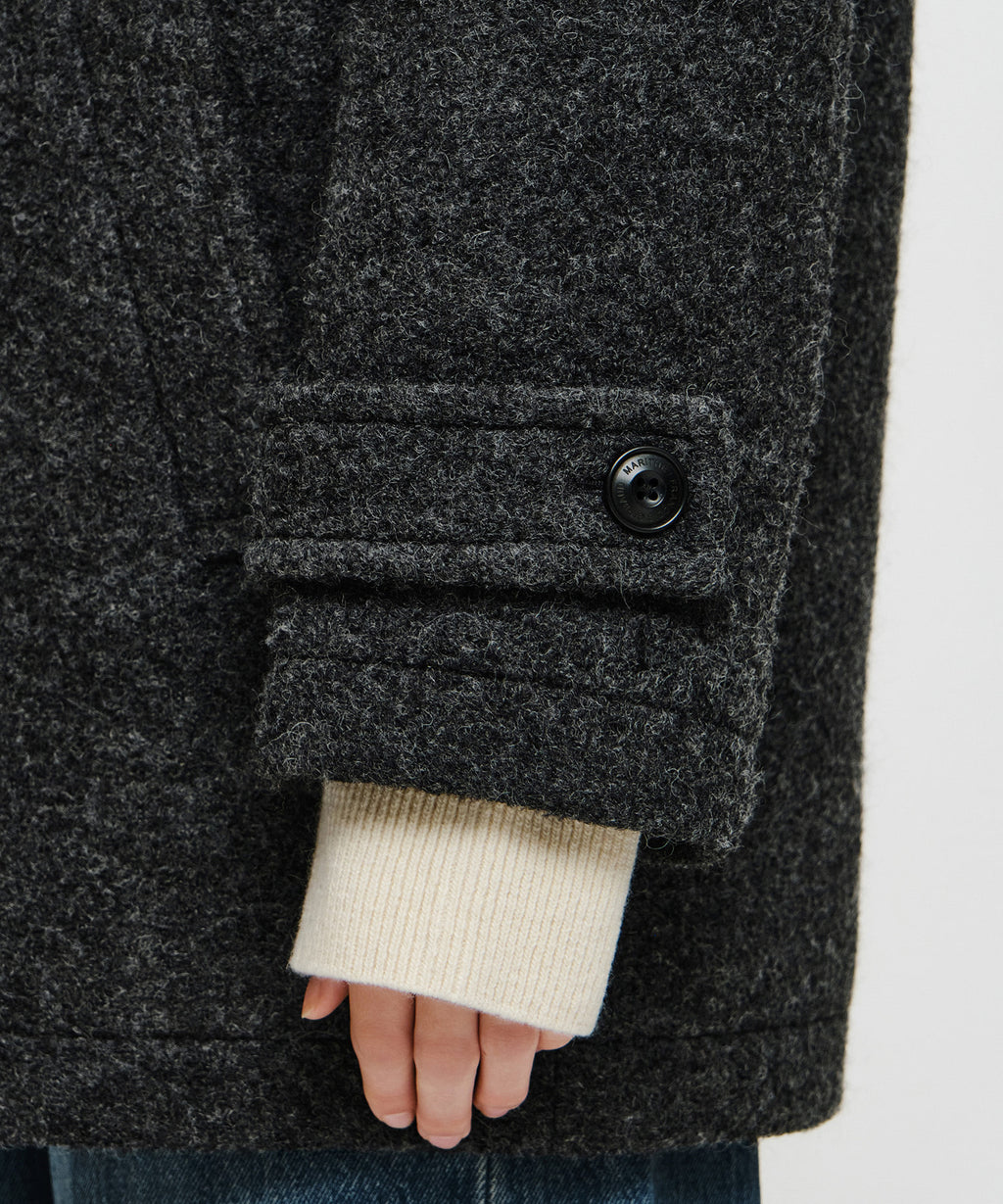 Marithe & Francois Girbaud - High Neck Padded Half Coat (Charcoal) product image 6 | TRAB K-Fashion Australia