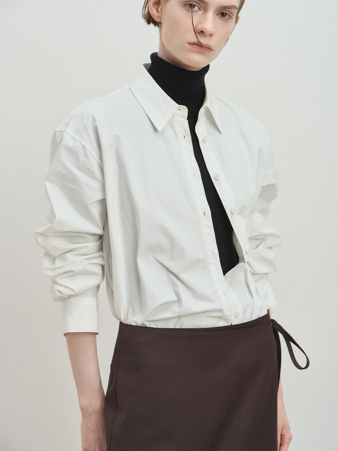 Tonywack - Wool Wrap Midi-Skirt (Ebony) product image 7 | TRAB K-Fashion Australia