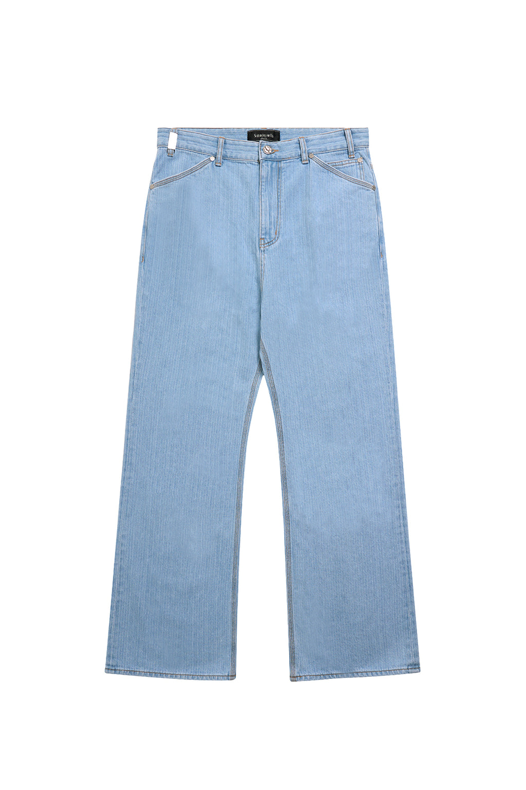 Stu - Embo Stripe Denim Pants Light (Blue) product image 16 | TRAB K-Fashion Australia