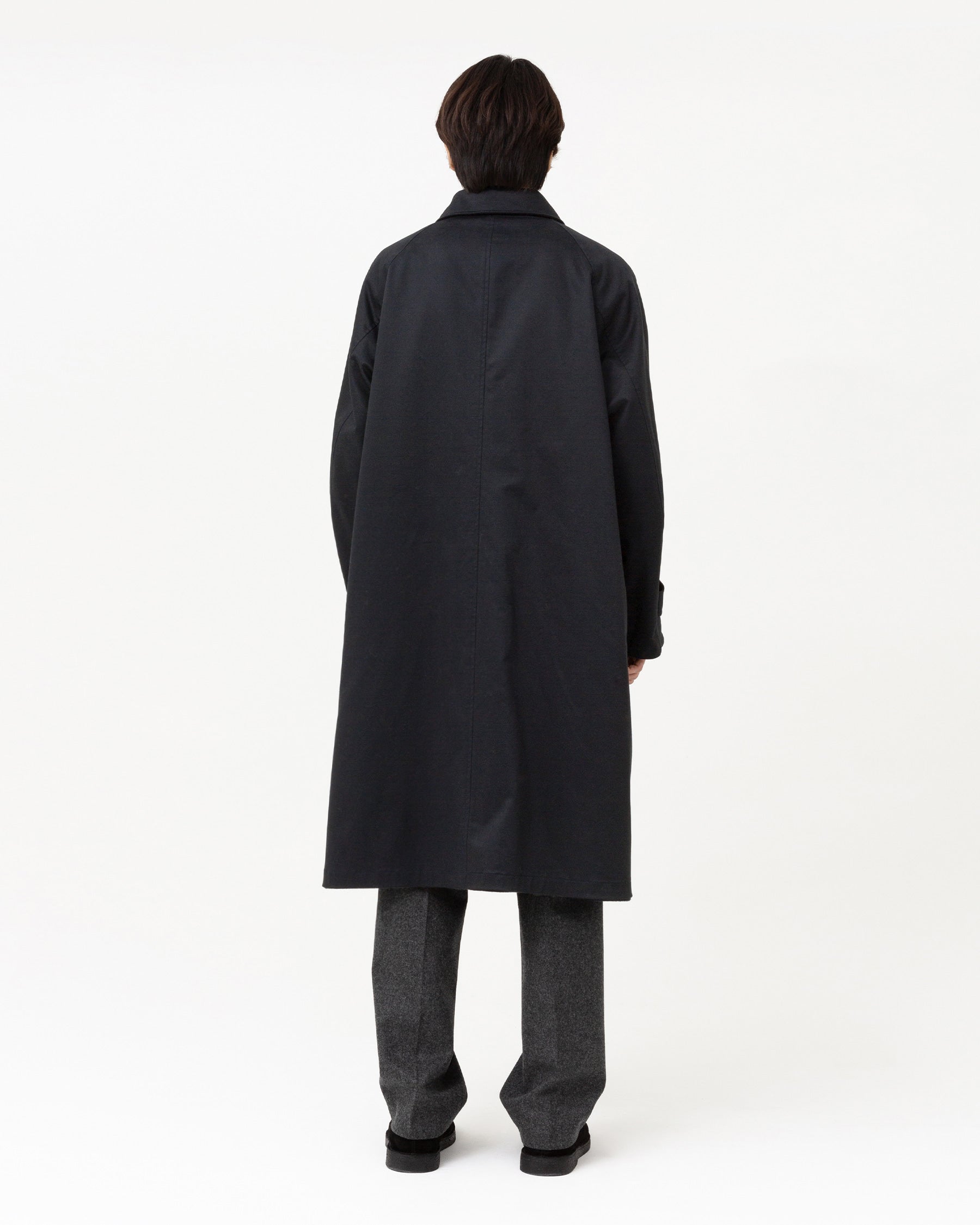 Brownyard - Reversible Balmacaan Coat (Dark Navy) product image 3 | TRAB K-Fashion Australia