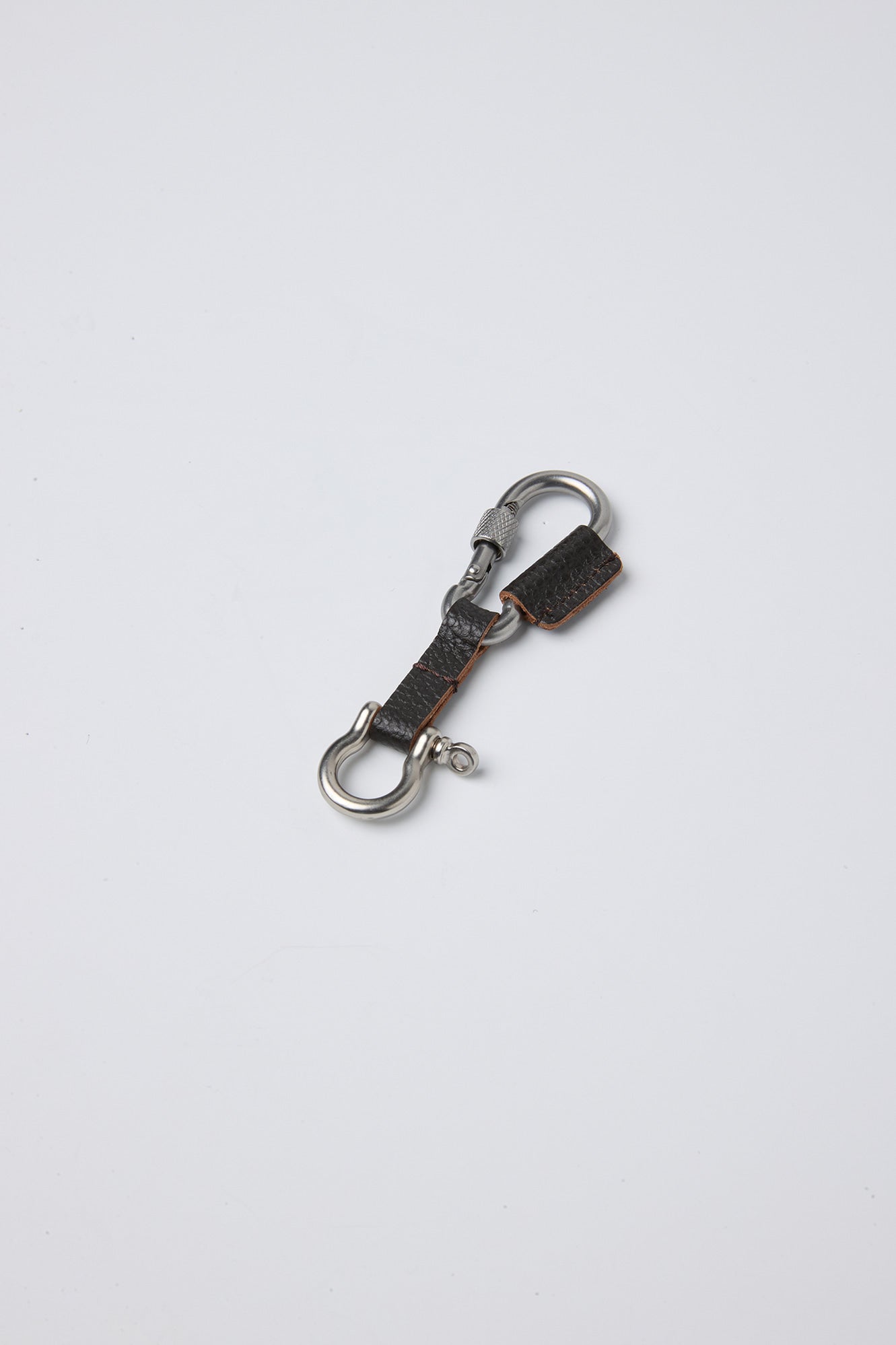 Coor - Cow Leather Carabiner Keyring (Black) product image 2 | TRAB K-Fashion Australia
