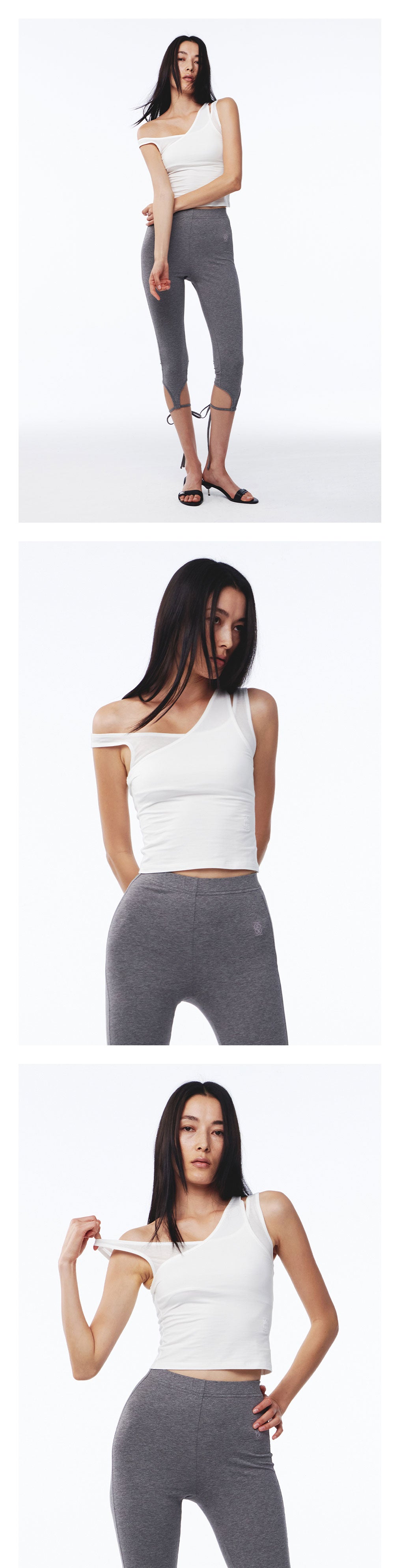 Kijun - Layered Tank Top (Off-White) product image 1 | TRAB K-Fashion Australia