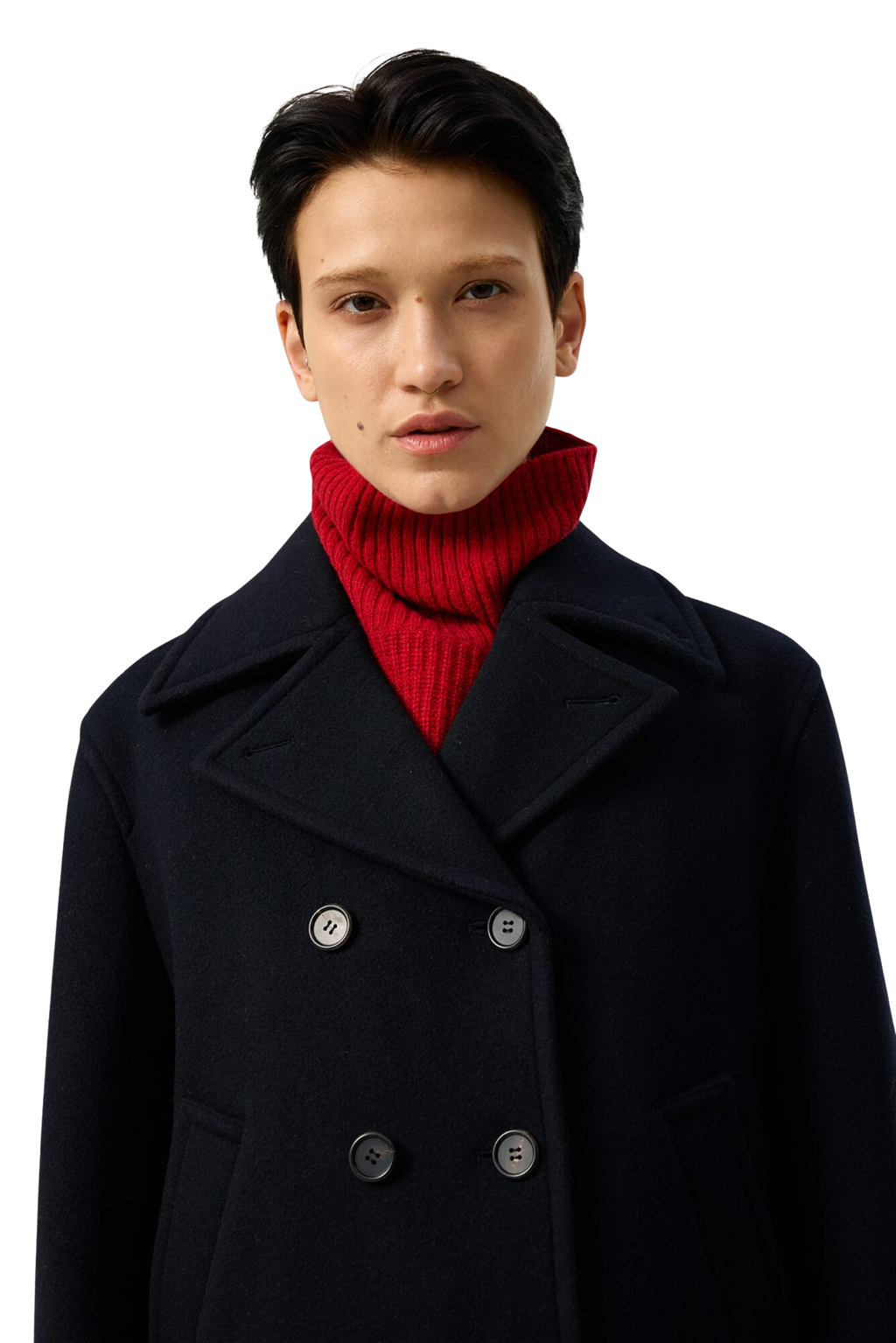 Kimhe Kim - Classic Pea Coat (Dark Navy) product image 9 | TRAB K-Fashion Australia