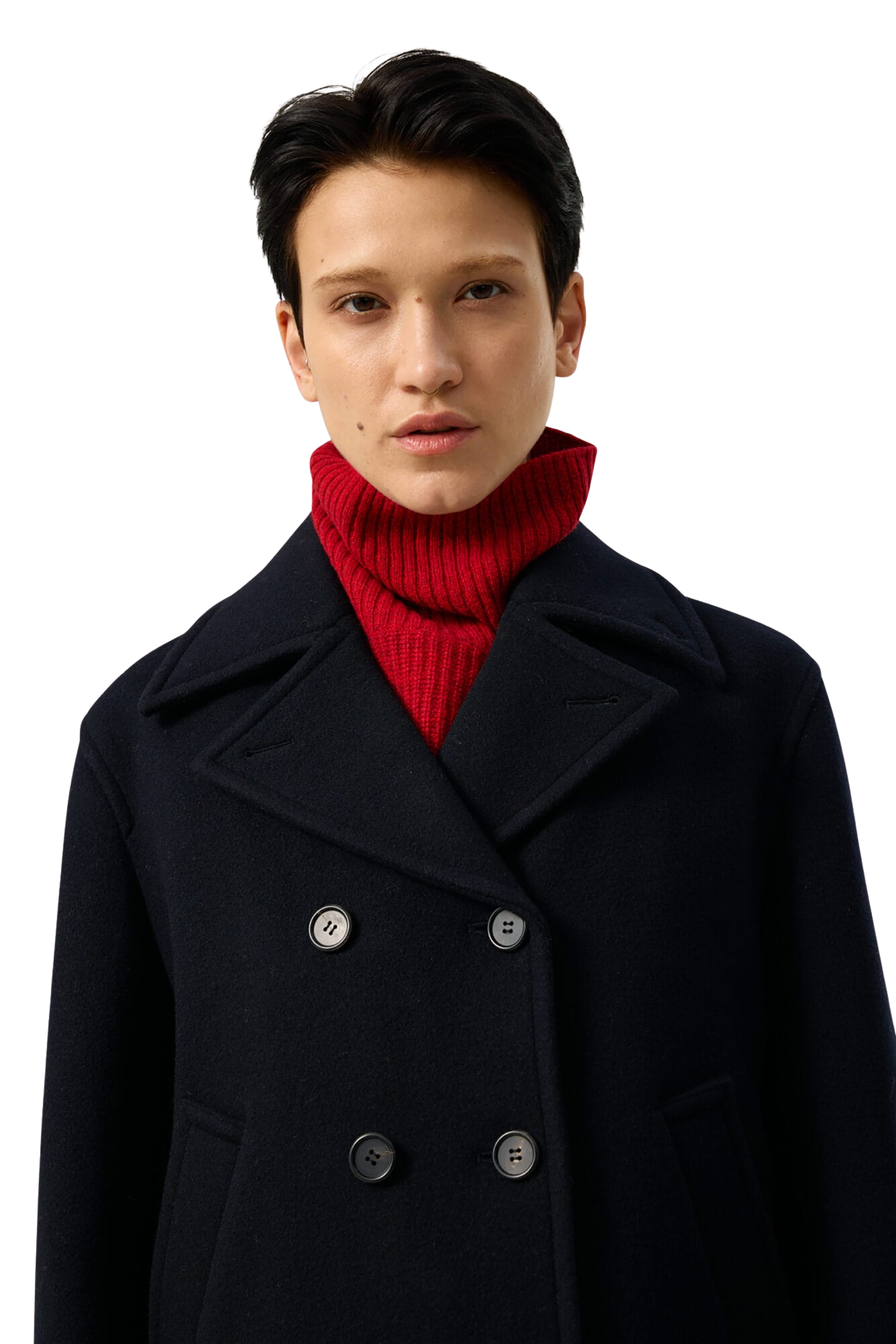 Kimhe Kim - Classic Pea Coat (Dark Navy) product image 9 | TRAB K-Fashion Australia