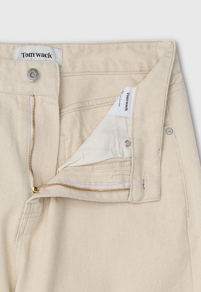 Tonywack - Wide-Leg Denim Jeans (Ecru) product image 12 | TRAB K-Fashion Australia