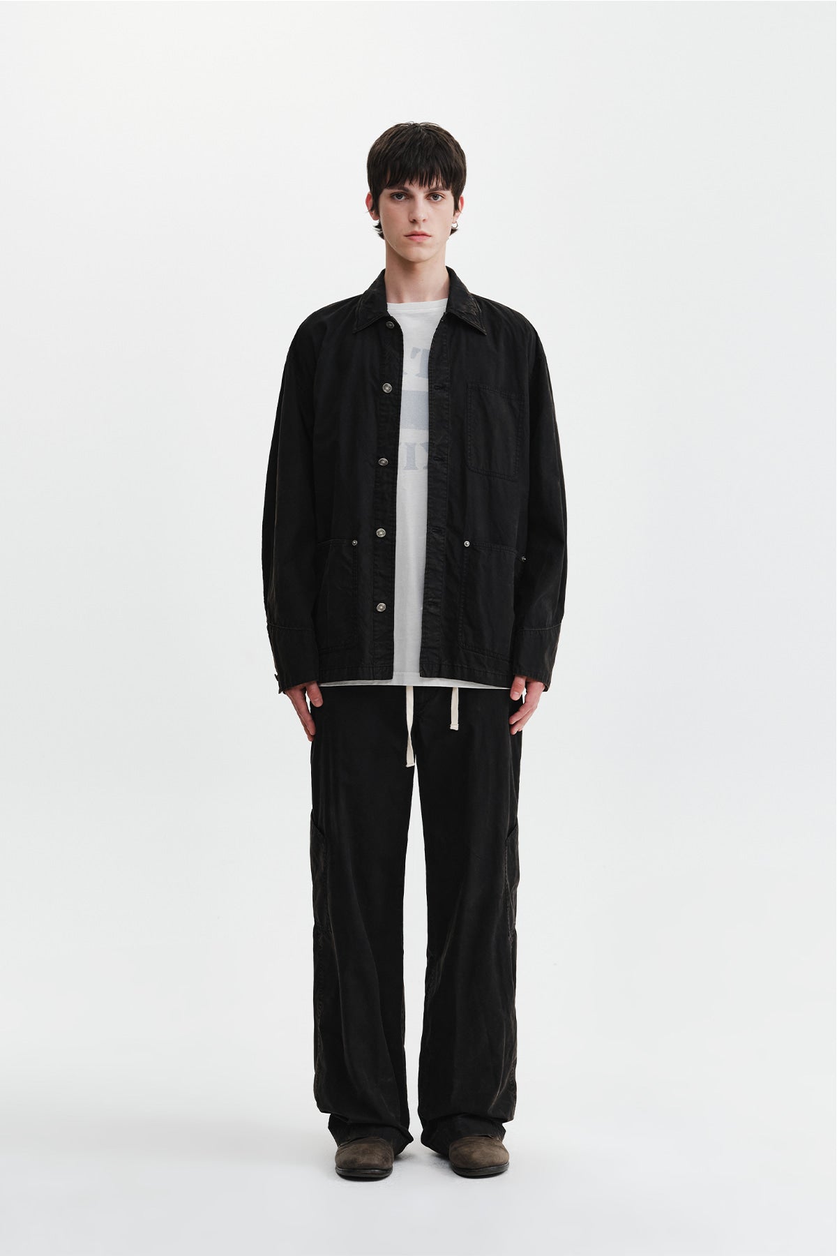Matin Kim - Faded Wax Pants (Black) product image 6 | TRAB K-Fashion Australia