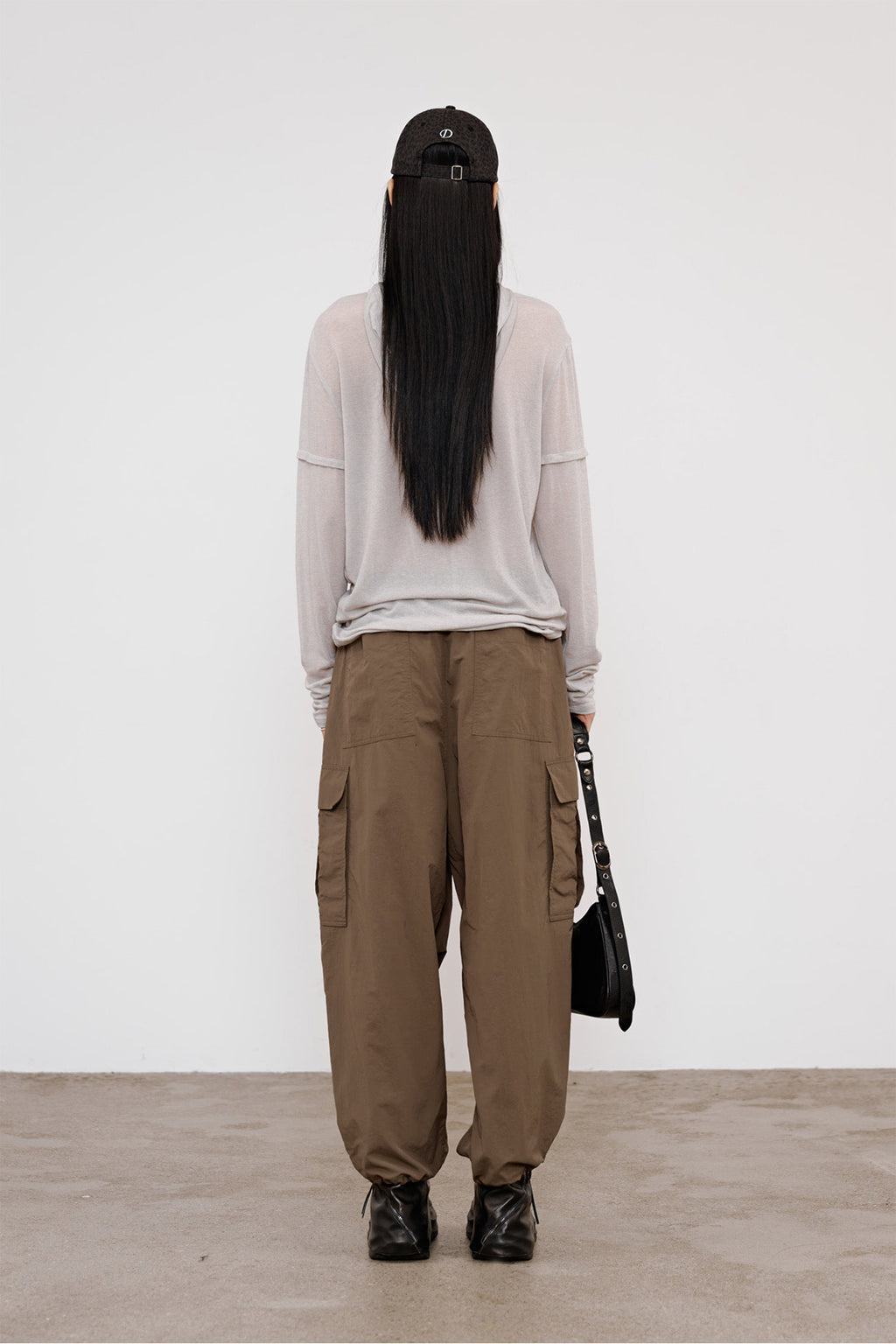 Deinet - Fake Hood Long Sleeve (Light Grey) product image 3 | TRAB K-Fashion Australia
