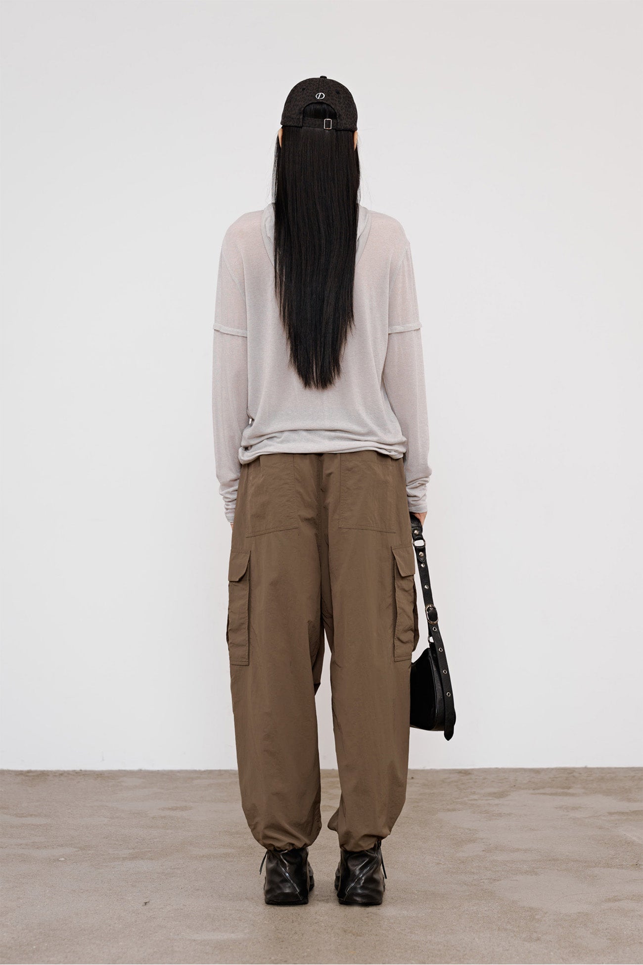 Deinet - Fake Hood Long Sleeve (Light Grey) product image 3 | TRAB K-Fashion Australia
