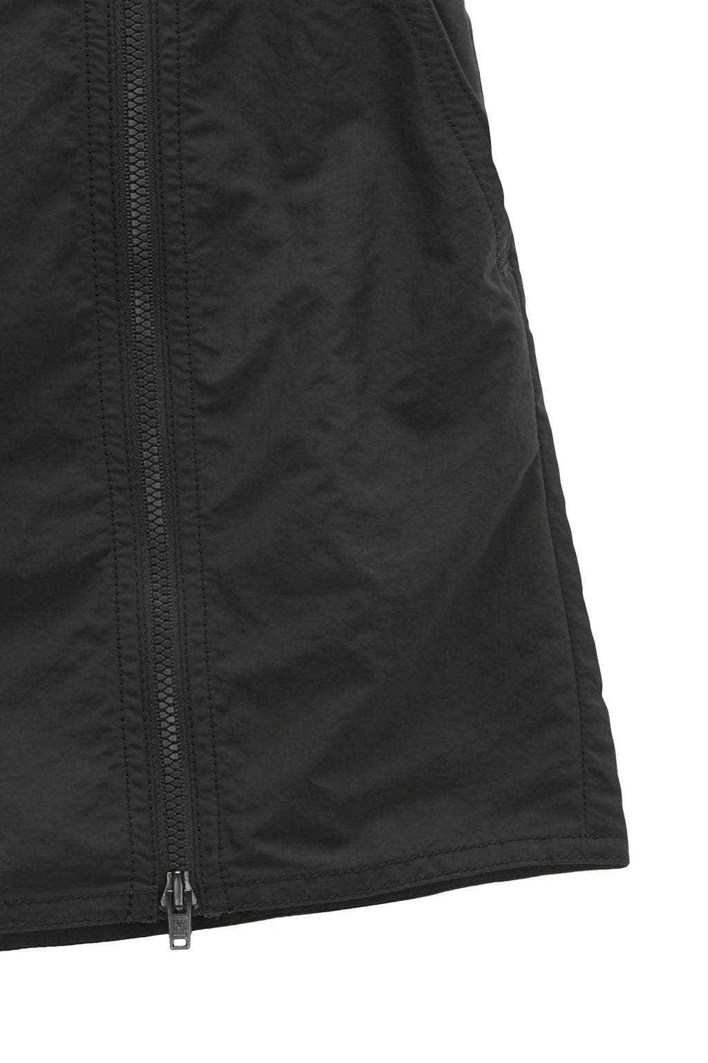 Matin Kim - Double Zipper Point Banding Mini Skirt (Charcoal) product image 4 | TRAB K-Fashion Australia