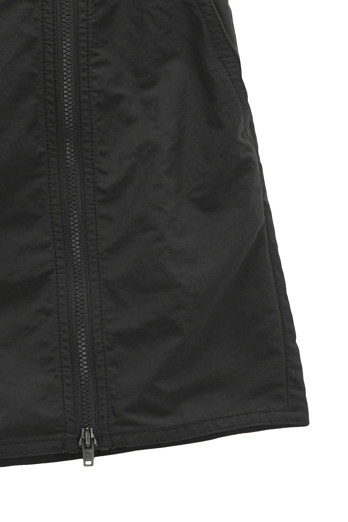 Matin Kim - Double Zipper Point Banding Mini Skirt (Charcoal) product image 4 | TRAB K-Fashion Australia
