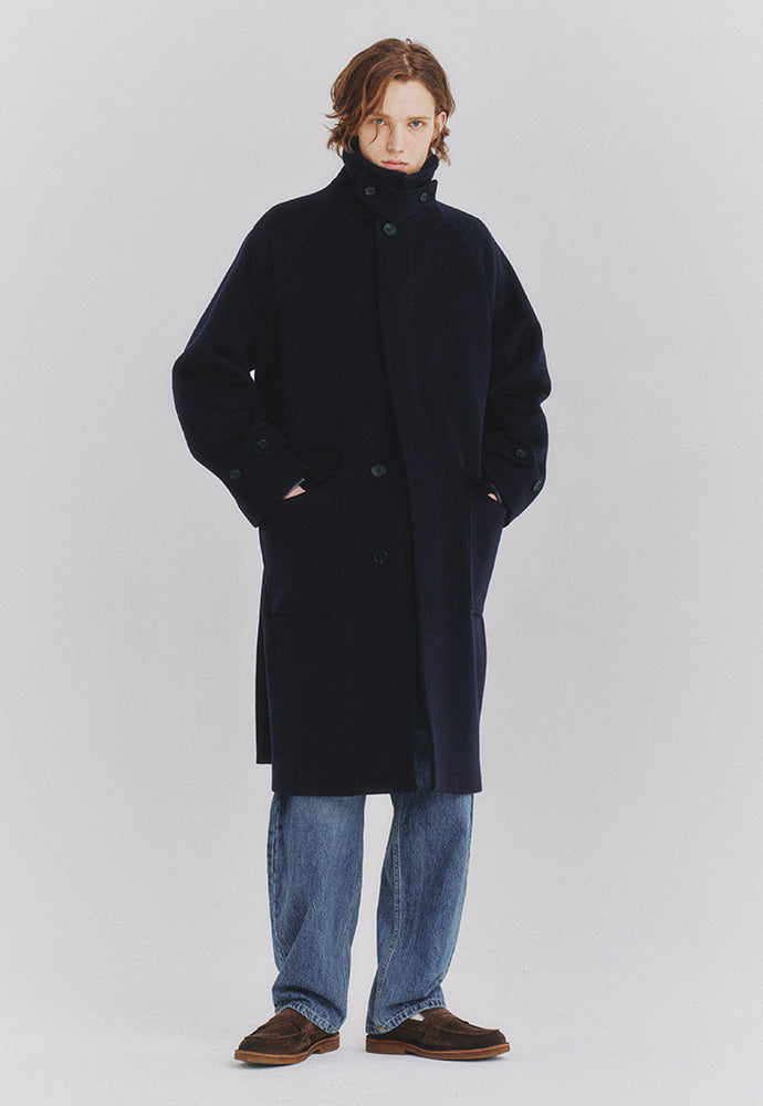 Art if acts - Balmacaan Coat (Navy) product image 2 | TRAB K-Fashion Australia