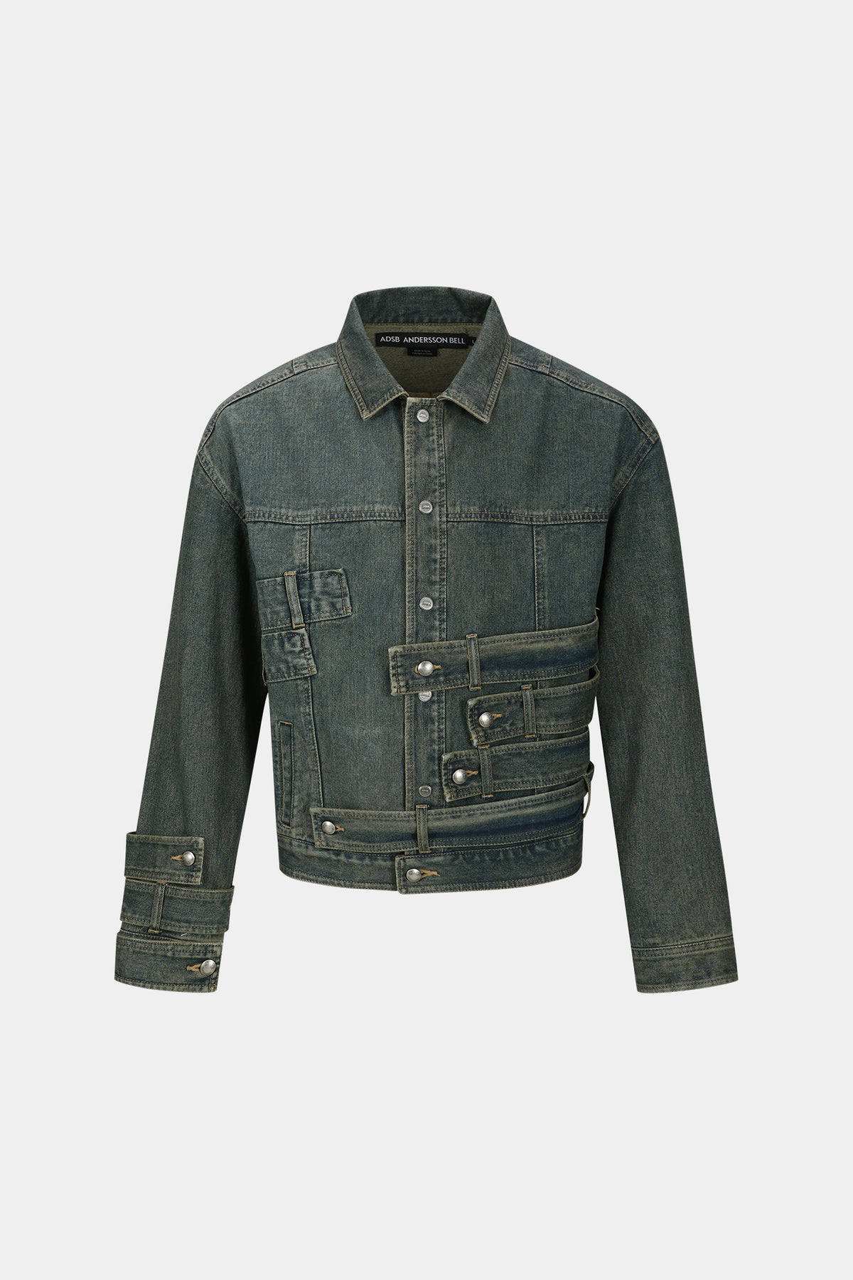 Andersson Bell - Waistbands Denim Jacket (Army Green) product image 7 | TRAB K-Fashion Australia