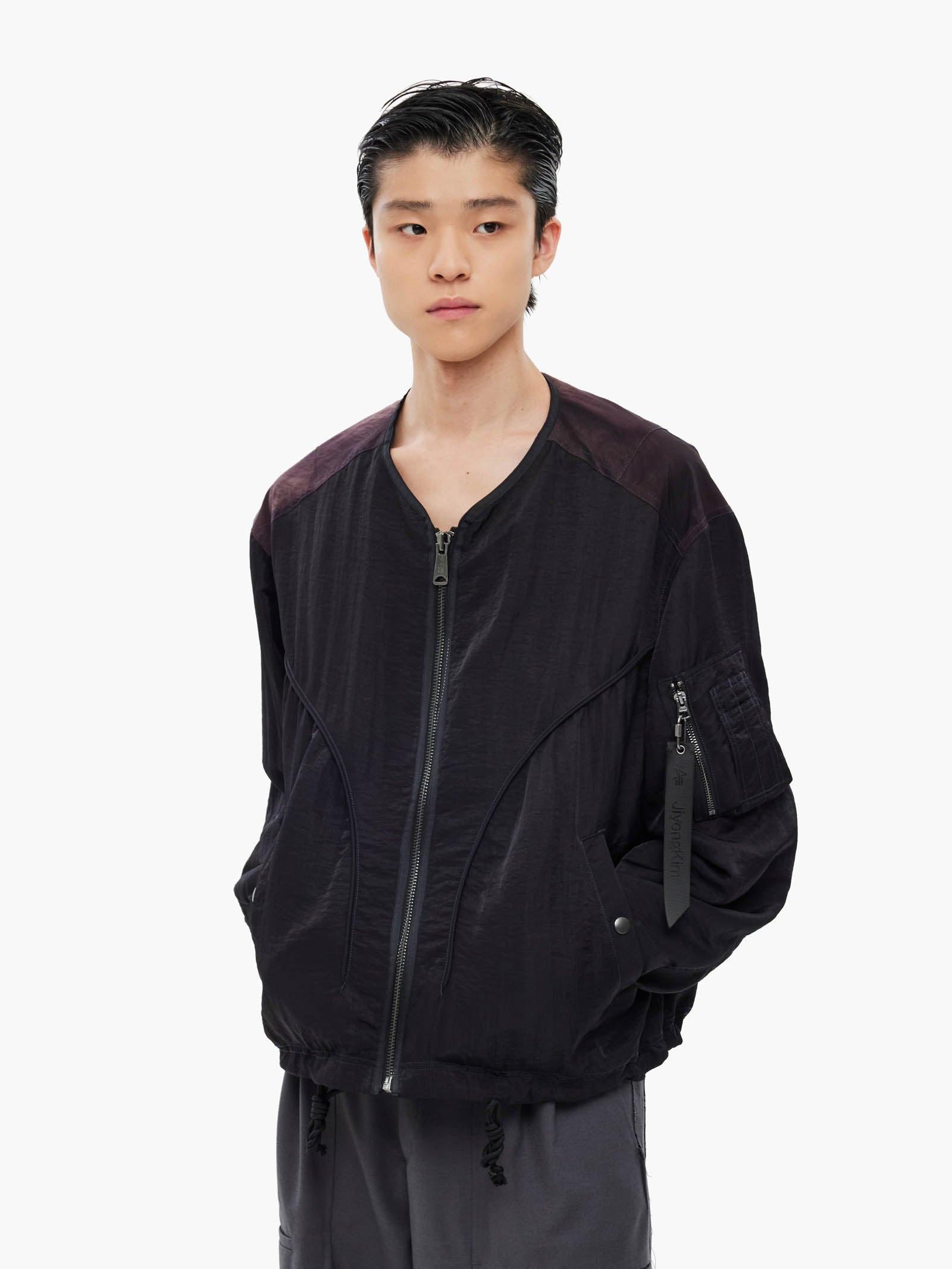 Jiyong Kim - Sun-Bleached Liner Jacket (Black) product image 2 | TRAB K-Fashion Australia