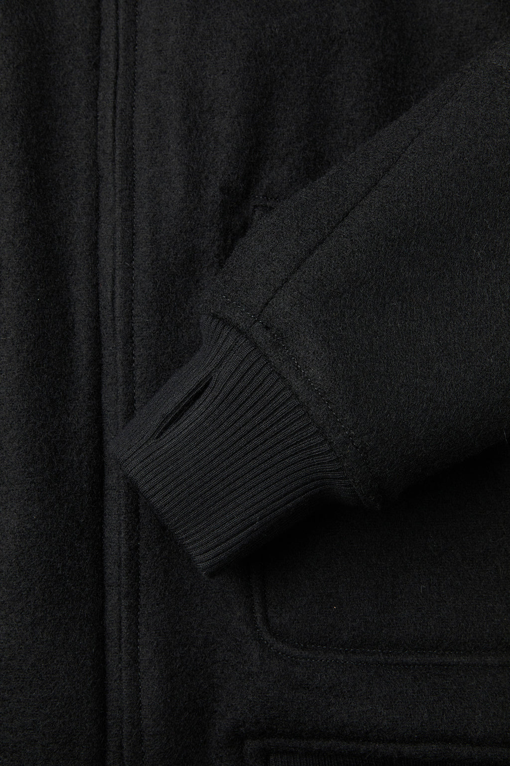 Coor - Broken Wool G-1 Bomber Jacket (Black) product image 8 | TRAB K-Fashion Australia