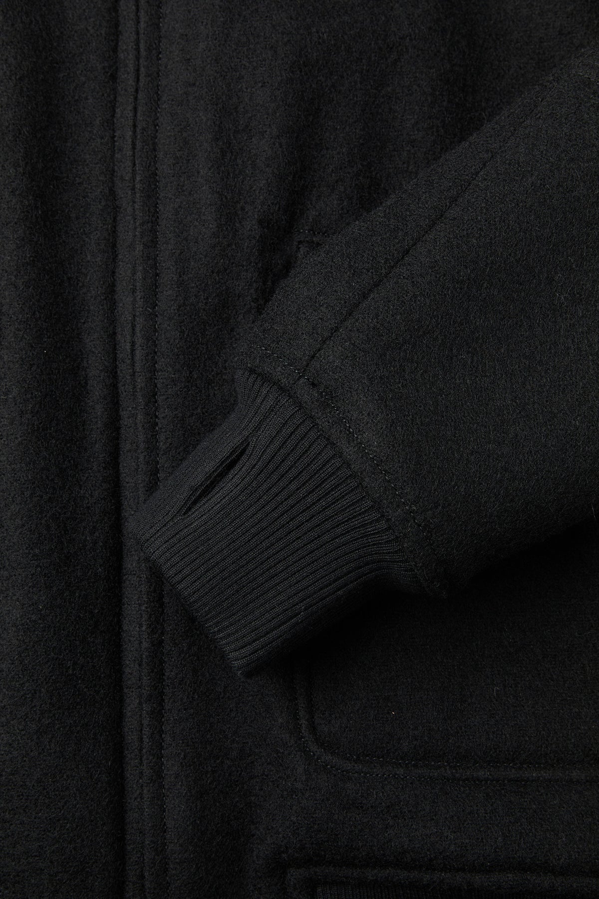 Coor - Broken Wool G-1 Bomber Jacket (Black) product image 8 | TRAB K-Fashion Australia