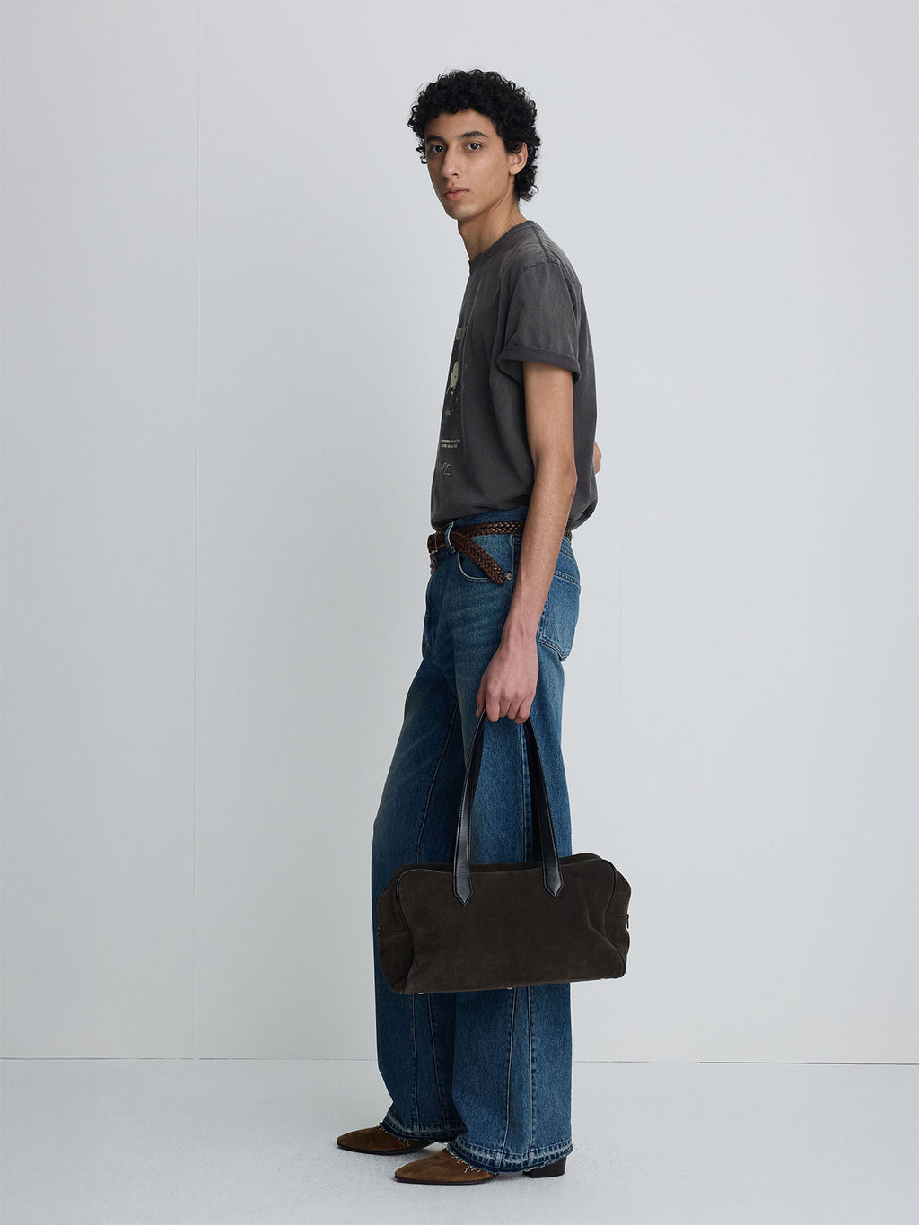 Tonywack - Garment-Dyed Rsvp T-Shirt (Dusty Brown) product image 4 | TRAB K-Fashion Australia
