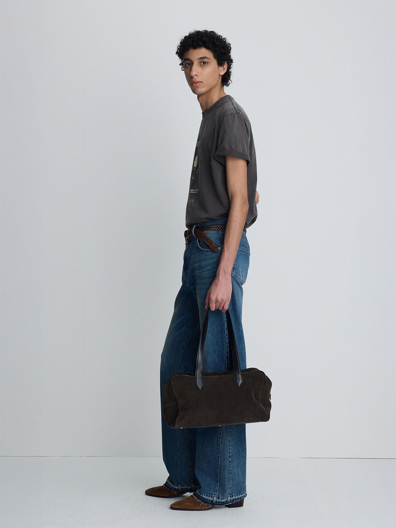 Tonywack - Garment-Dyed Rsvp T-Shirt (Dusty Brown) product image 4 | TRAB K-Fashion Australia