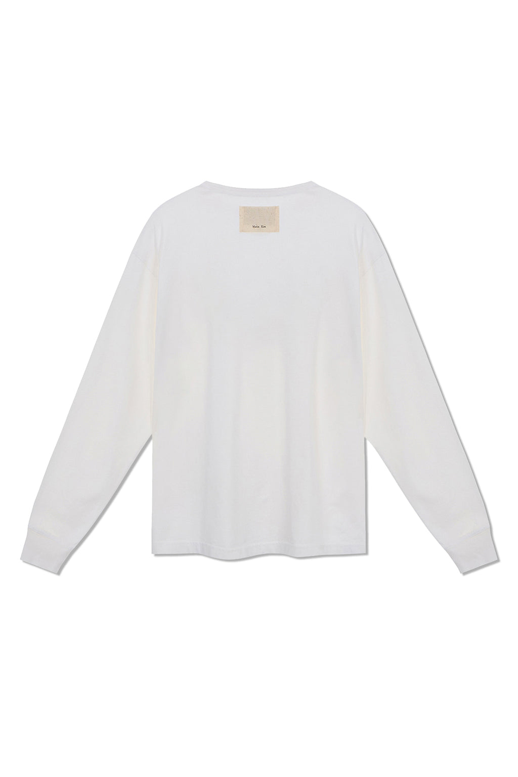 Matin Kim - Patch Graphic Long Sleeve Top (White) product image 2 | TRAB K-Fashion Australia