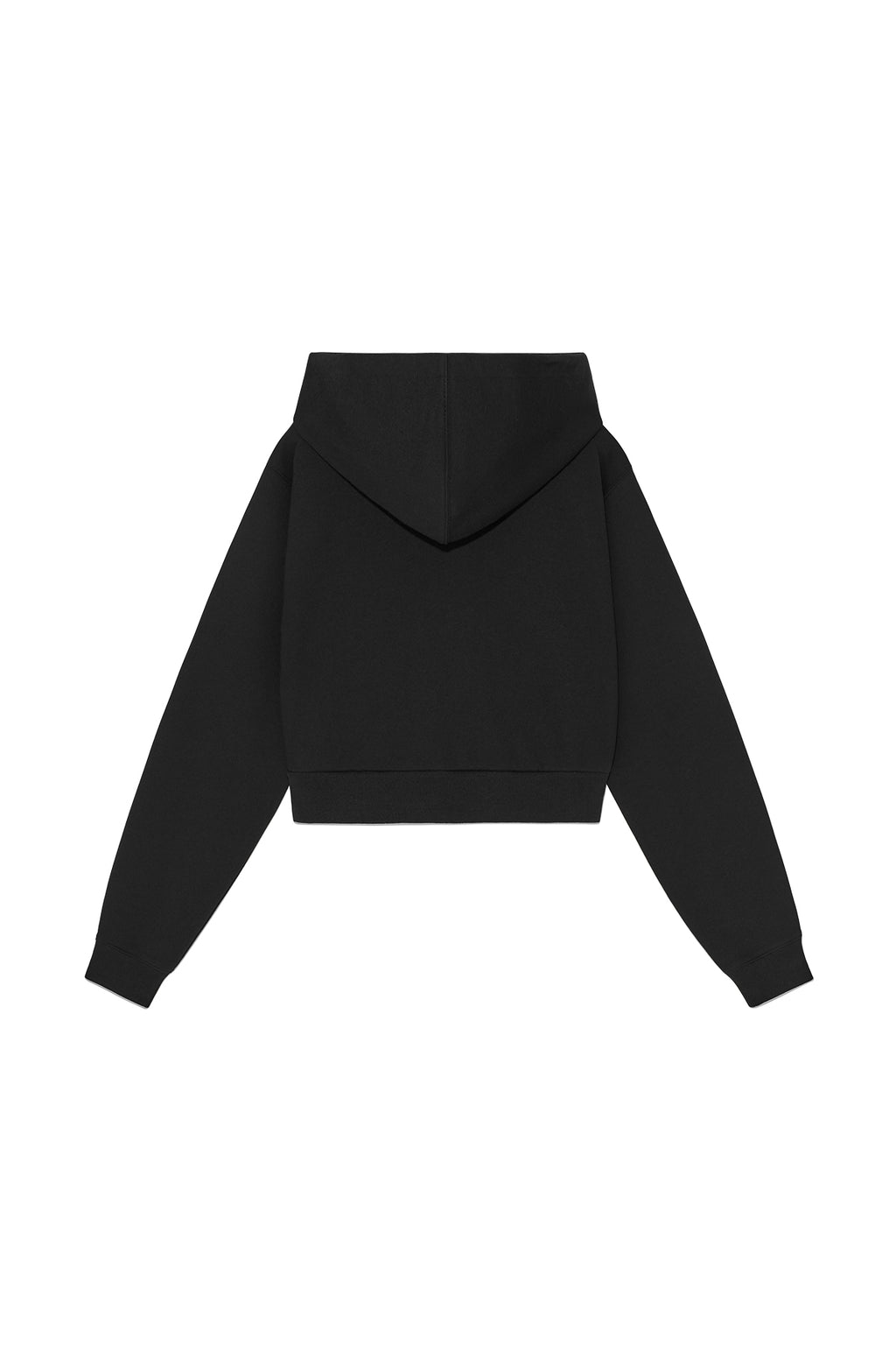 Matin Kim - Volume Pocket Crop Hoody Zip Up (Black) product image 2 | TRAB K-Fashion Australia