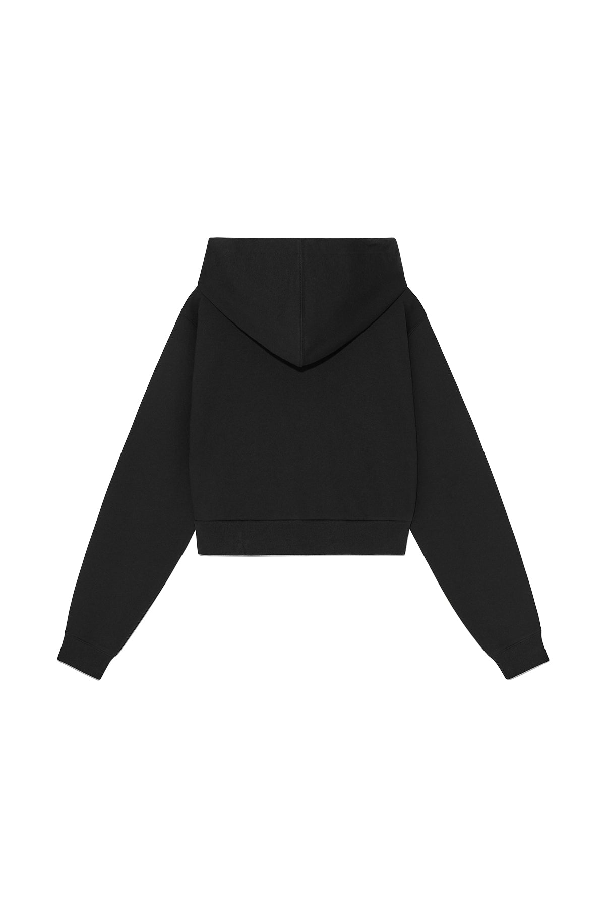 Matin Kim - Volume Pocket Crop Hoody Zip Up (Black) product image 2 | TRAB K-Fashion Australia