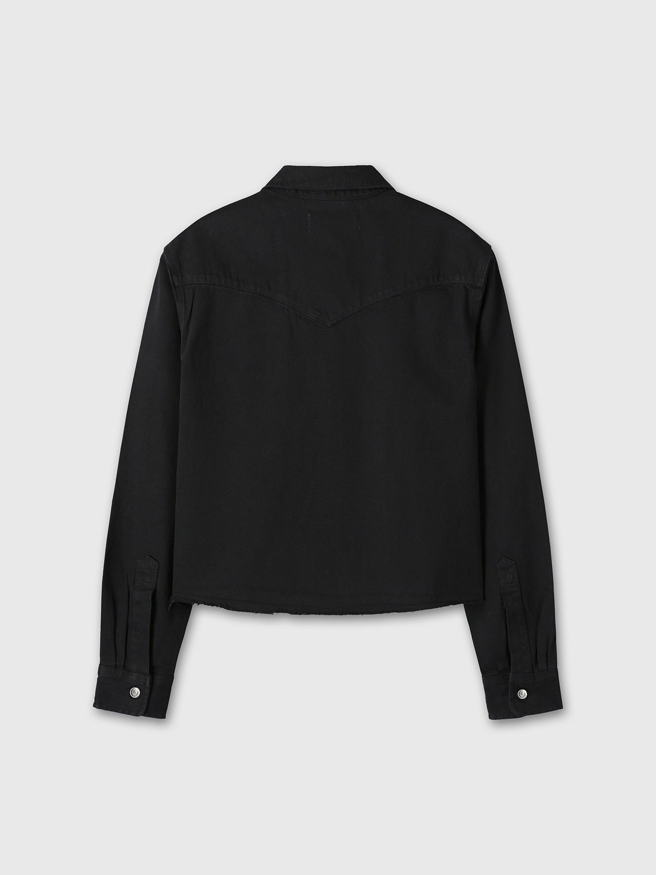 Tonywack - Denim Cut-Off Shirt Blouson (Black) product image 10 | TRAB K-Fashion Australia