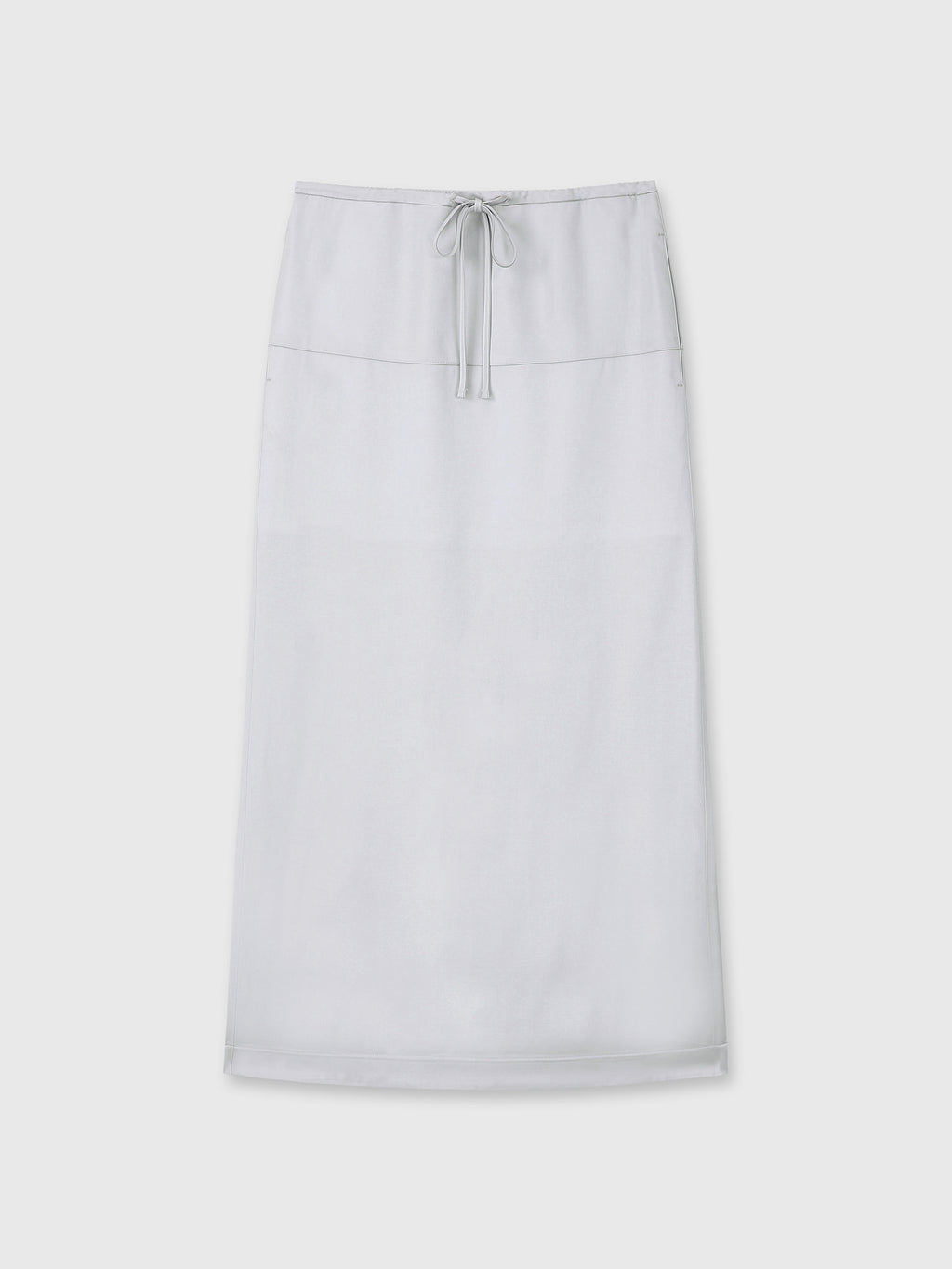 Tonywack - Satin Drawstring Midi Skirt (Silver) product image 8 | TRAB K-Fashion Australia