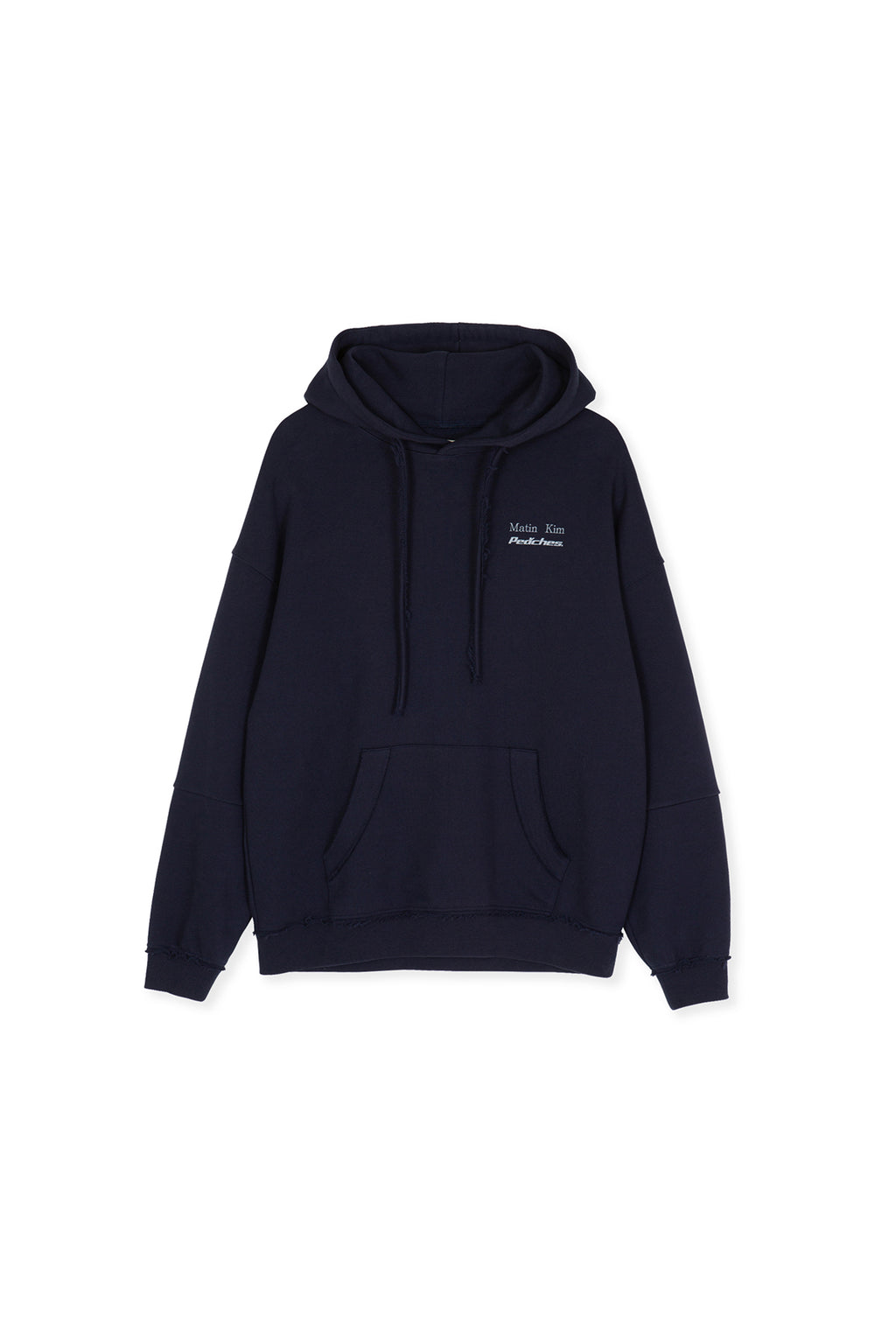 Matin Kim - Peaches Logo Graphic Hoody (Navy) product image 13 | TRAB K-Fashion Australia