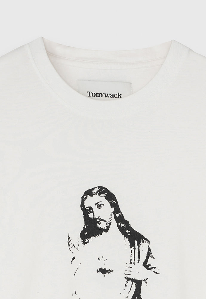 Tonywack - Savior Washed T-Shirt (White) product image 7 | TRAB K-Fashion Australia