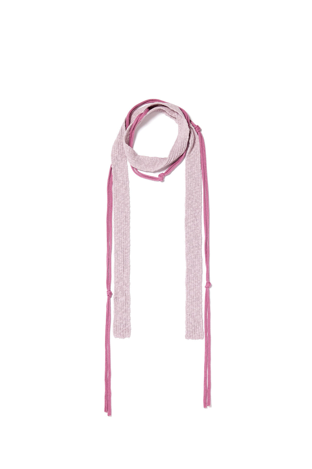 Matin Kim - String Layered Two Way Muffler (Pink) product image 1 | TRAB K-Fashion Australia
