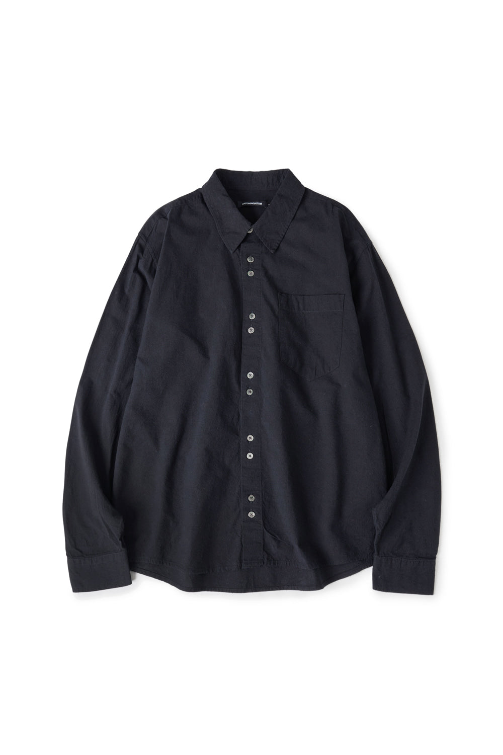 Hatchingroom - Rana Shirt Silk Nep (Black) product image 1 | TRAB K-Fashion Australia