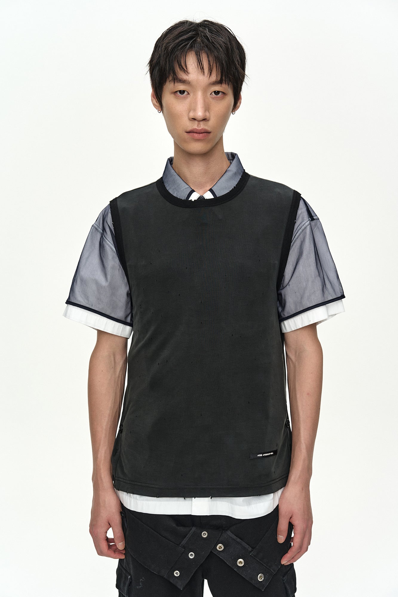 Andersson Bell - Brit Damaged Sleeveless (Charcoal) product image 5 | TRAB K-Fashion Australia