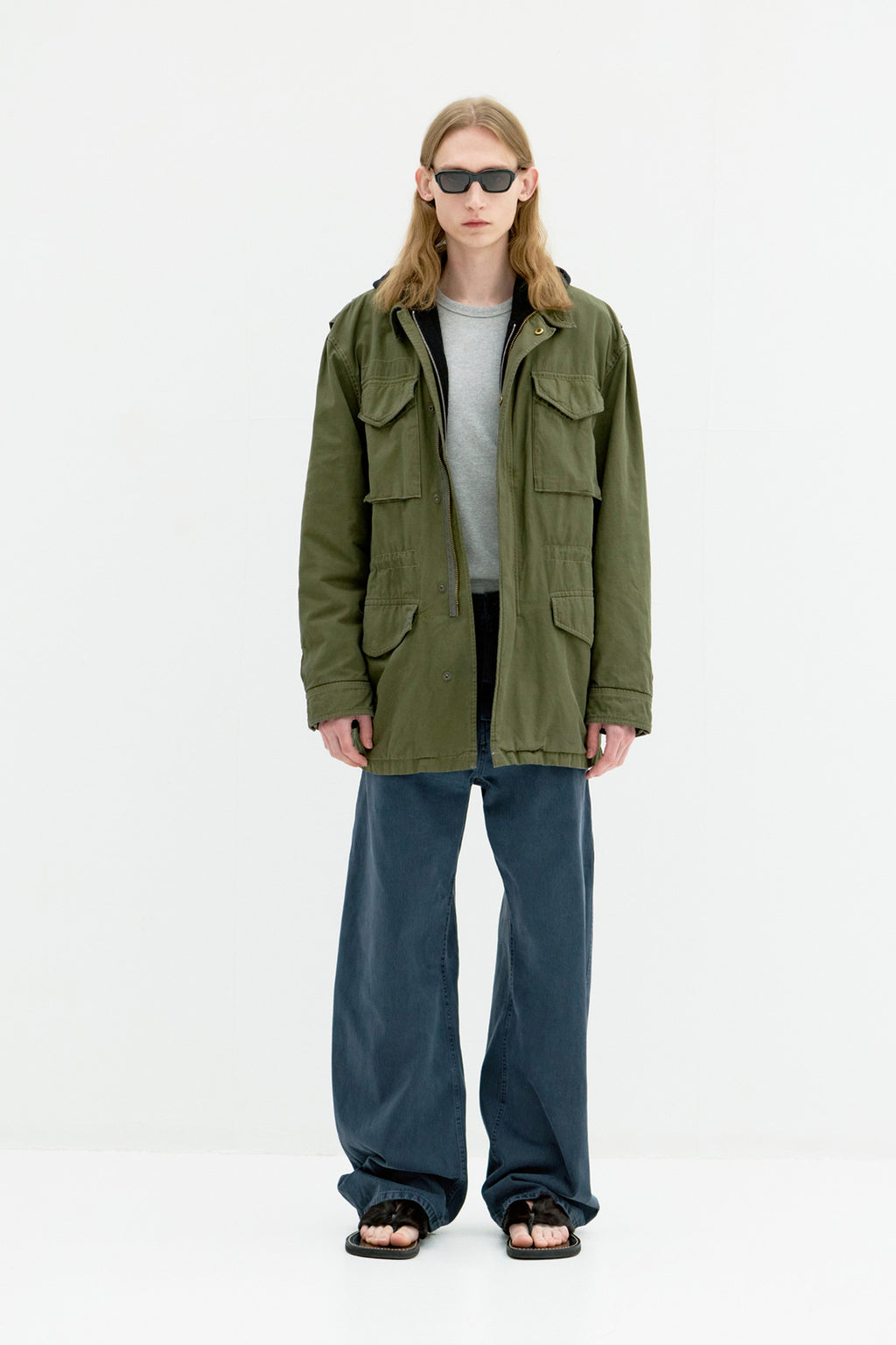 Coor - Washed Cotton M-51 Field Jacket (Khaki) product image 2 | TRAB K-Fashion Australia