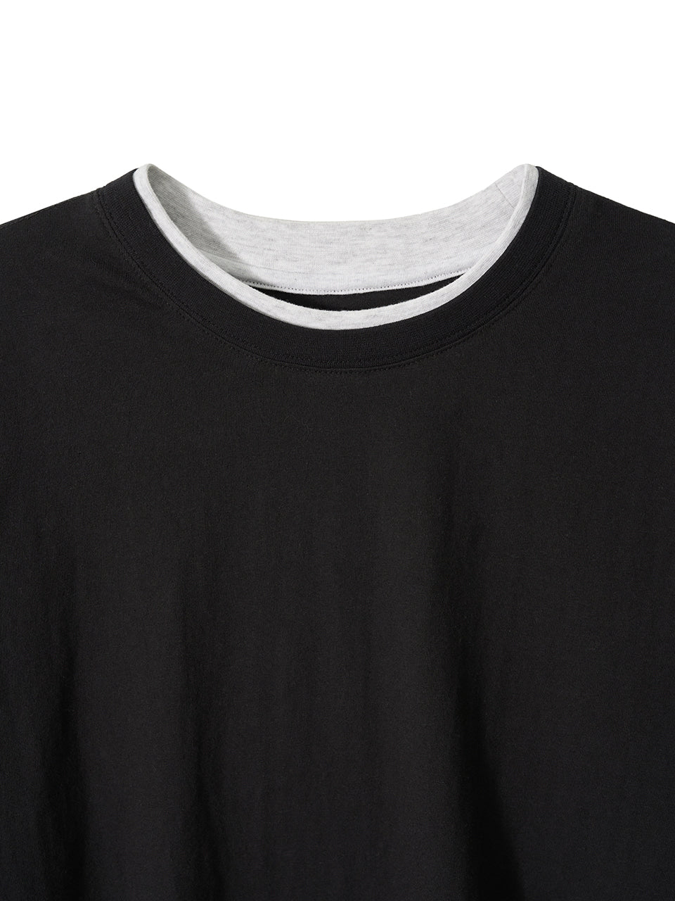 Kijun - Double Layered Tee (Charcoal) product image 9 | TRAB K-Fashion Australia