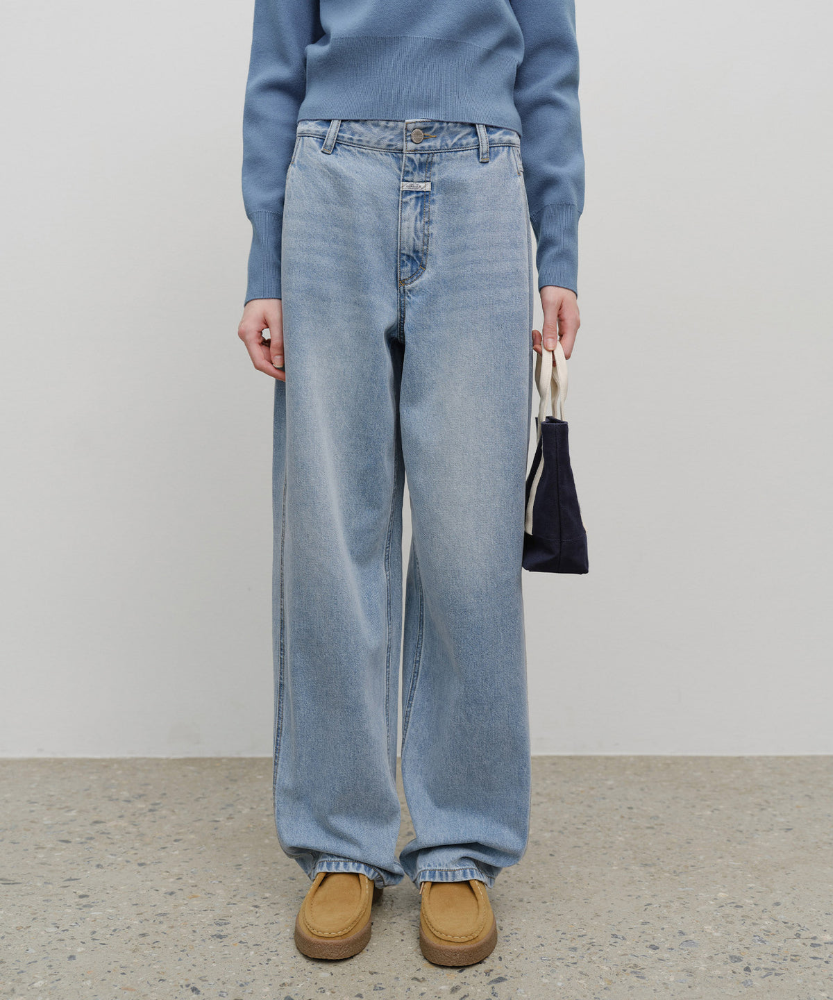 Marithe & Francois Girbaud - Classic Logo Canvas Tote Bag (Navy) product image 6 | TRAB K-Fashion Australia
