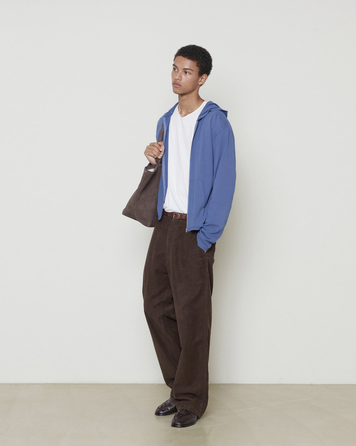 Brownyard - Moleskin French Work Pants (Dark Brown) product image 1 | TRAB K-Fashion Australia