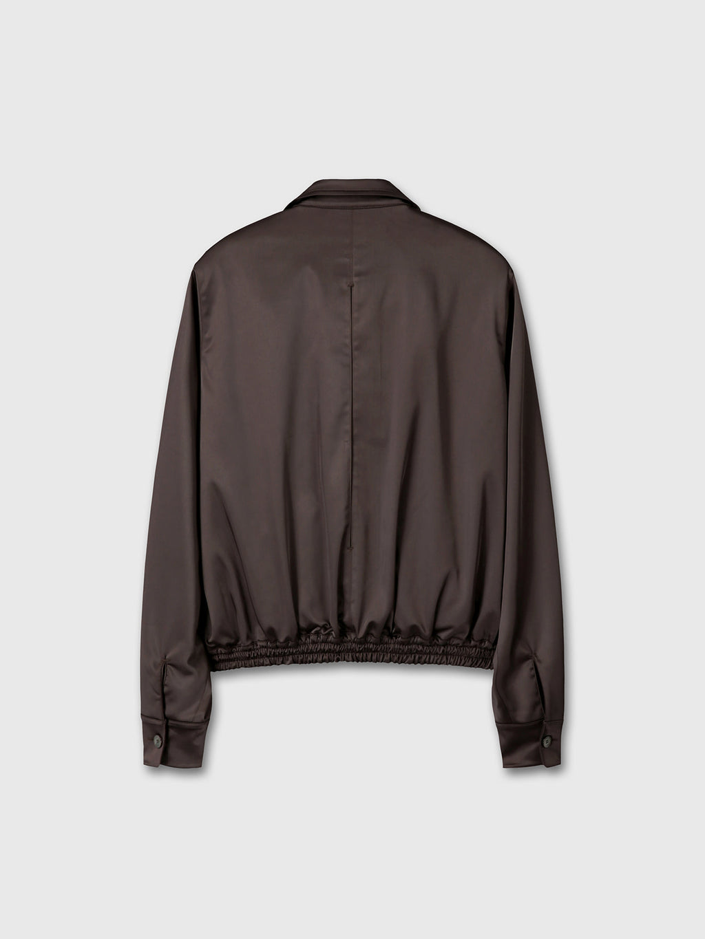 Tonywack - Silky Zippered Blouson Jacket (Brown) product image 10 | TRAB K-Fashion Australia