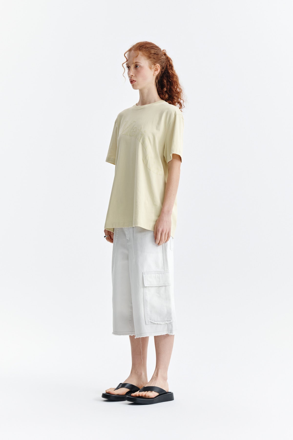 Matin Kim - Matin Wave Printing Logo Top (Yellow) product image 6 | TRAB K-Fashion Australia