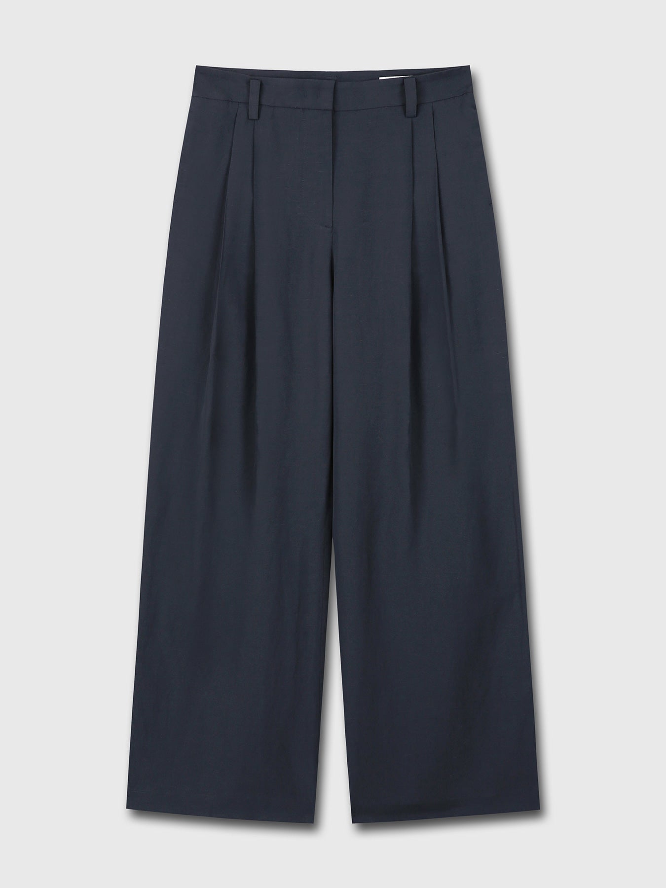 Tonywack - Linen Two Pleats Wide Pants (Navy) product image 6 | TRAB K-Fashion Australia