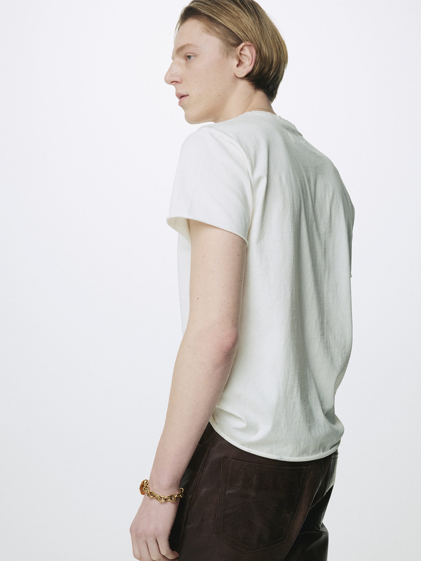 Tonywack - Garment Dyed Raw Edge T-Shirt (Salt Pigment) product image 6 | TRAB K-Fashion Australia