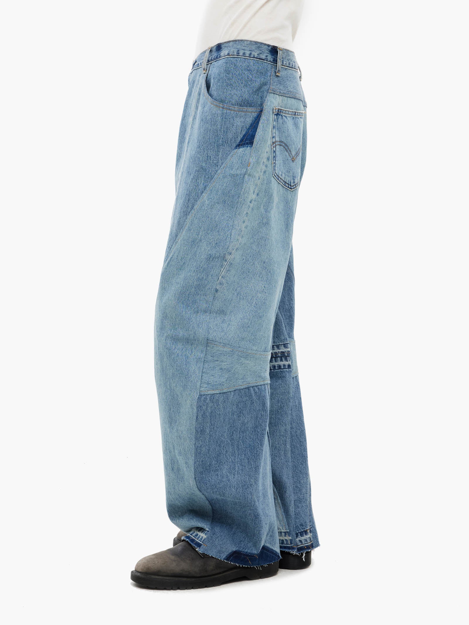 Jiyong Kim - Re-Worked Denim Pants (Blue) product image 5 | TRAB K-Fashion Australia