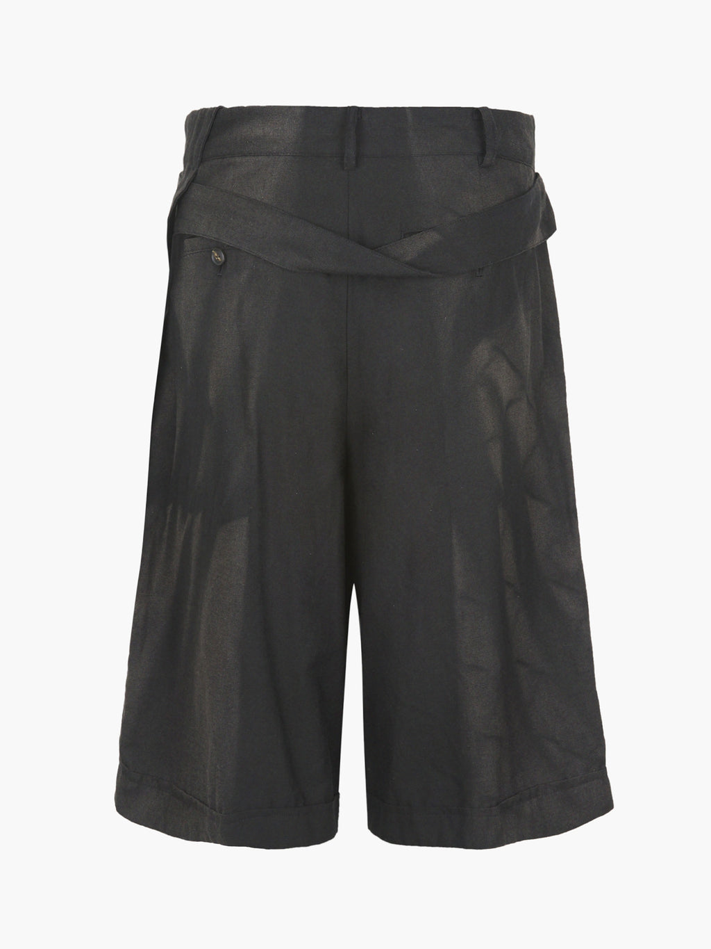 Jiyong Kim - Sun-Bleched Layered Half Trousers (Black) product image 8 | TRAB K-Fashion Australia