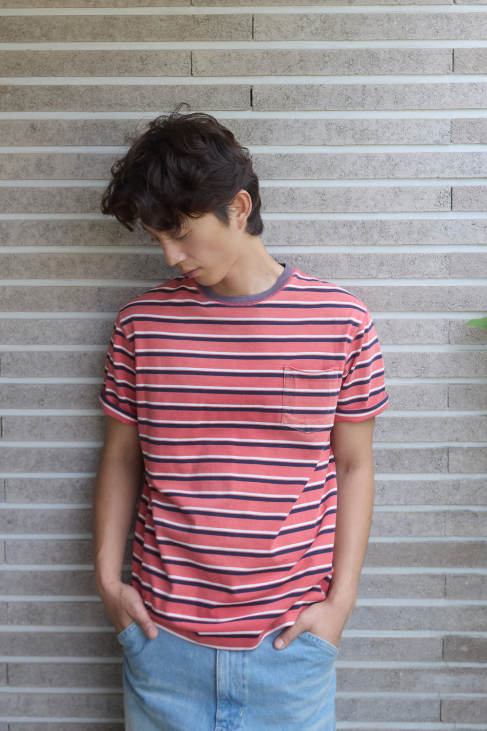 Hatchingroom - Bleached Stripe Tee (Red) product image 5 | TRAB K-Fashion Australia