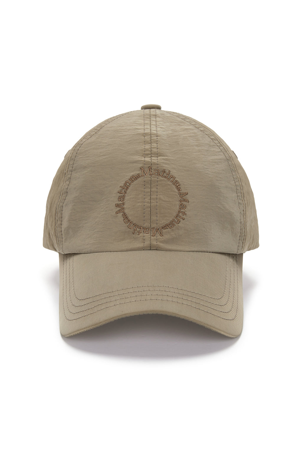Matin Kim - Crisp Logo Ball Cap (Dark Beige) product image 1 | TRAB K-Fashion Australia
