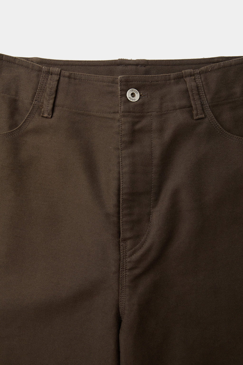 Coor - Deep Curved Jumbo Washed Pants (Washed Dark Brown) product image 5 | TRAB K-Fashion Australia