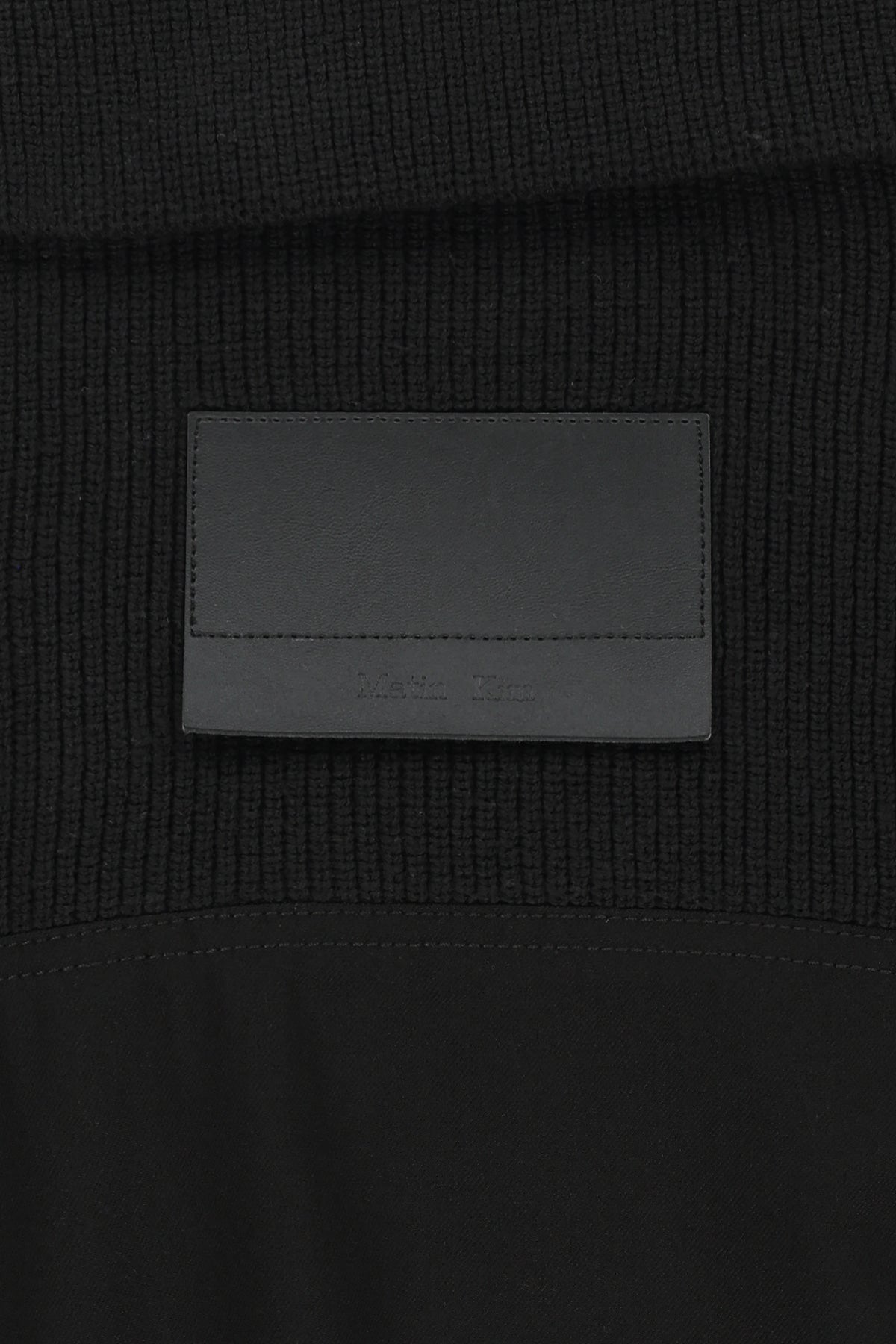Matin Kim - Asymmetric Knit Panel Jumper (Black) product image 5 | TRAB K-Fashion Australia