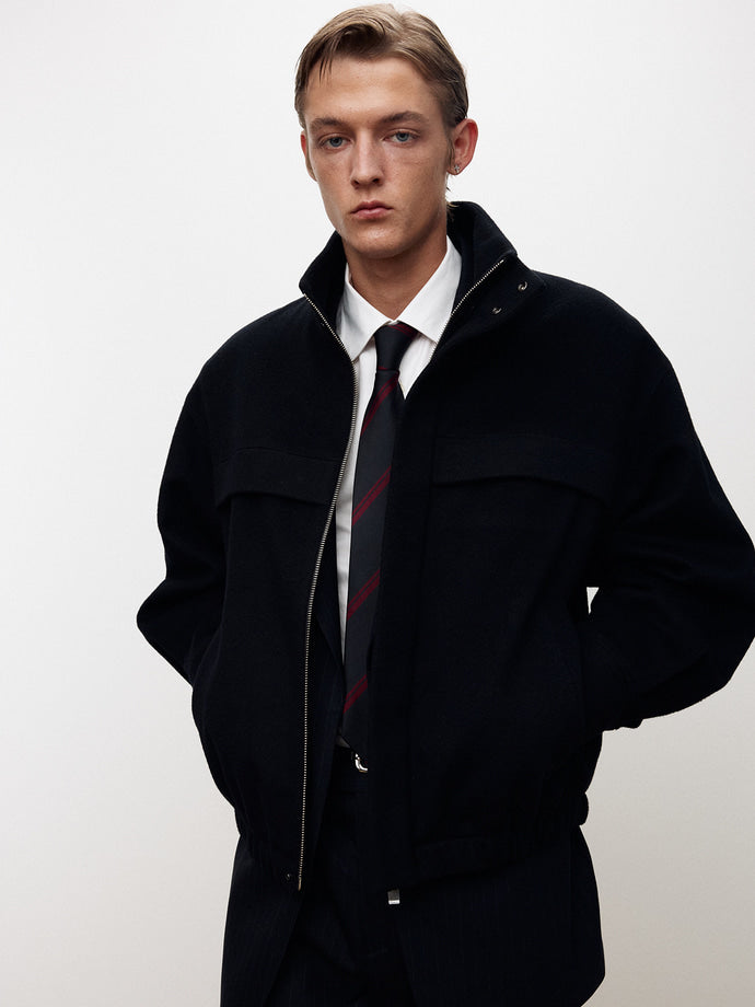 Tonywack - Wool And Cashmere Utility Blouson (Navy) product image 11 | TRAB K-Fashion Australia