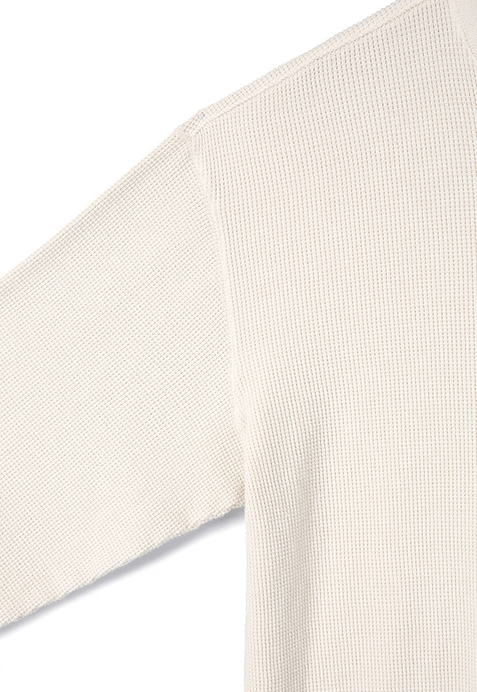 Art if acts - Garment Dyed Waffle Henley (Cream) product image 9 | TRAB K-Fashion Australia